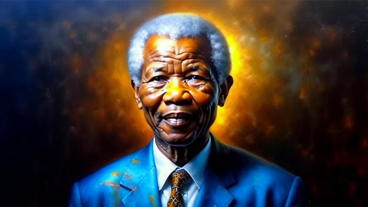 Нельсон Мандела - борец за права человека.